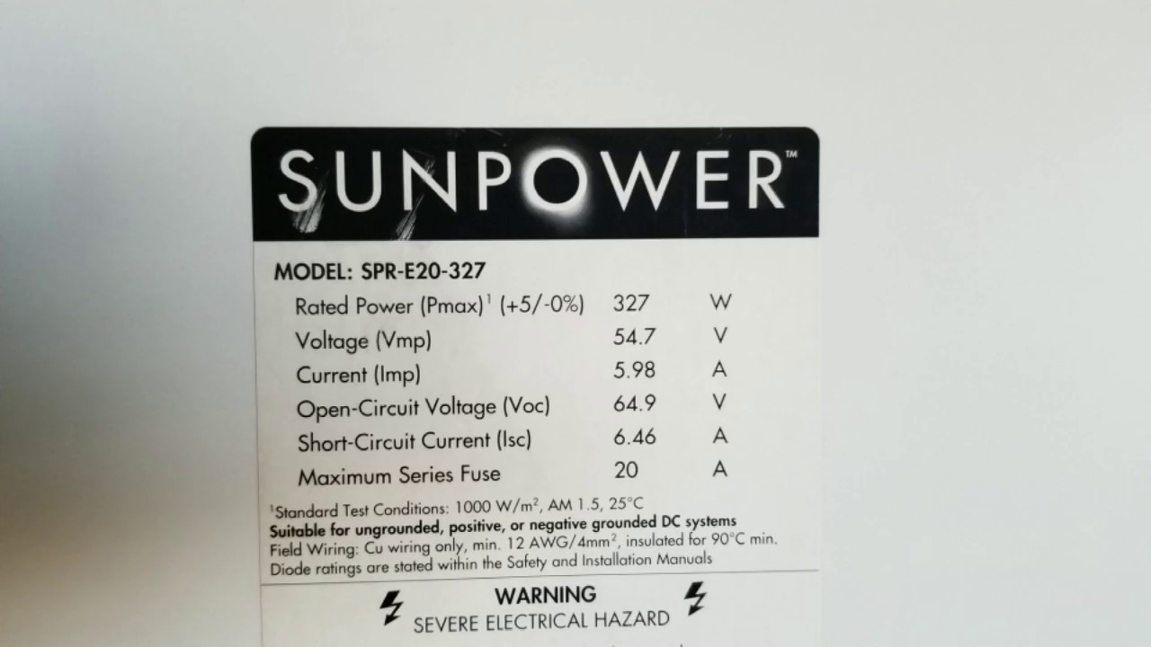 découvrez le sunpower e20 wht 327ne, un panneau solaire alliant performance exceptionnelle et efficacité énergétique. idéal pour maximiser votre production d'énergie solaire, il offre une durabilité et une fiabilité incomparables. optez pour une solution innovante et respectueuse de l'environnement pour vos besoins en énergie.