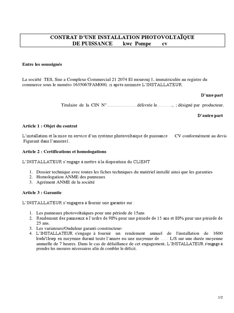 découvrez les avantages du contrat pour panneaux photovoltaïques : des économies d'énergie, une réduction de votre empreinte carbone et des subventions attractives. informez-vous sur les différentes options et démarches pour installer des panneaux solaires chez vous.