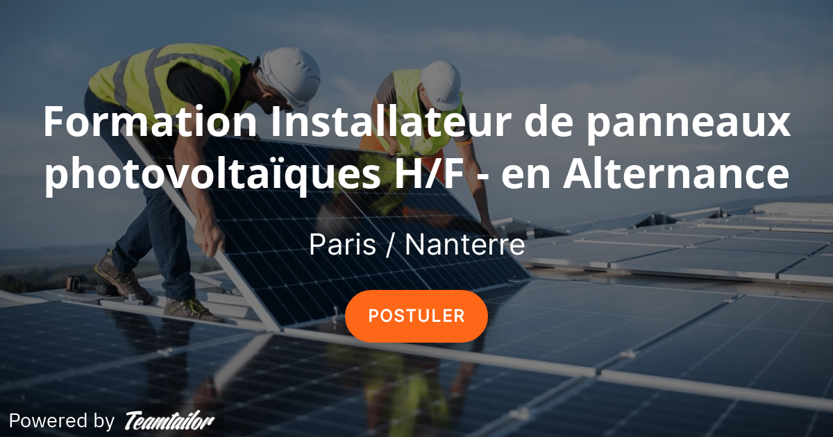 découvrez notre formation complète sur les panneaux photovoltaïques, qui vous permettra d'acquérir les compétences nécessaires pour installer et entretenir des systèmes solaires. apprenez les techniques, la réglementation et les meilleures pratiques pour tirer parti de l'énergie solaire. rejoignez-nous et devenez un professionnel certifié dans le secteur des énergies renouvelables.