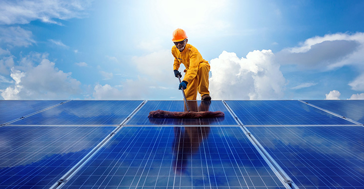 assurez le rendement optimal de vos panneaux photovoltaïques avec notre service de nettoyage professionnel. prolongez leur durée de vie et maximisez votre production d'énergie solaire grâce à des techniques adaptées et des produits respectueux de l'environnement.